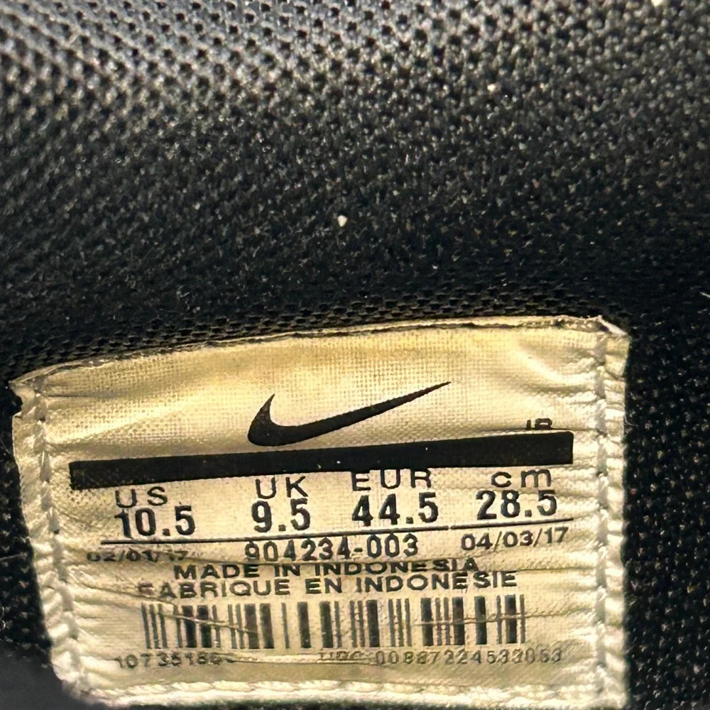 Nike Dunk Low Black Sneakers Shoes Men's 10.5 904234-003 2017‎